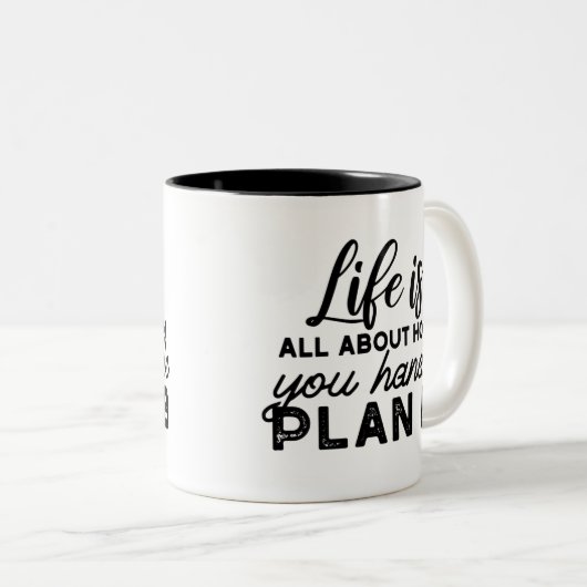 Plan B Quotes Kaffeezubereitung Tasse (VorderseiteRechts)