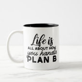 Plan B Quotes Kaffeezubereitung Tasse (Links)