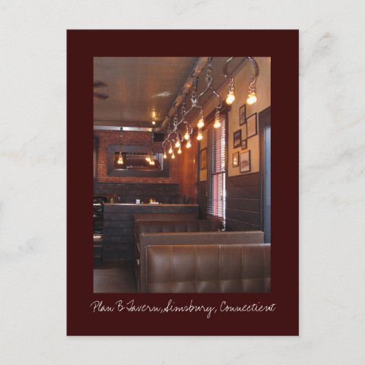 Plan B Tavern, Simsbury Postkarte (Vorderseite)