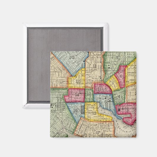 Plan Baltimore Magnet (Vorderseite/Rückseite)