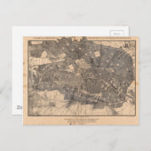 Plan Berlin Deutschland 1862 Postkarte (Vorne/Hinten)