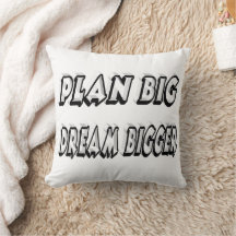 Plan Big Dream Bigger Motivierend Zitat