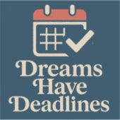 Plan Bold, Dream Loud Aufkleber (Vorderseite)