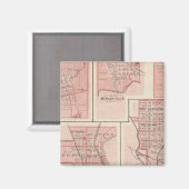 Plan Cambridge City, Wayne Co mit Newport Magnet (Vorderseite/Rückseite)