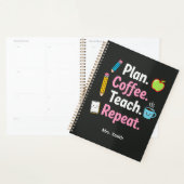 Plan. Coffee. Teach. Repeat. Funny Teacher Weekly  Planer (Anzeige)
