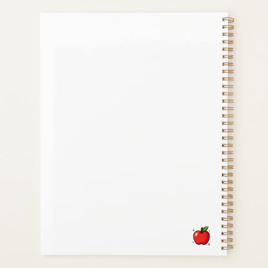 Plan. Coffee. Teach. Repeat. Funny Teacher Weekly  Planer (Rückseite)