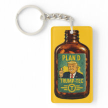 Plan D Trump-Tec Retro Flaschen Parodie