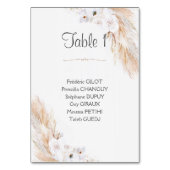 Plan de table tischnummer (Vorderseite)