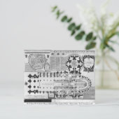 Plan der Abtei St. Denis, 1705 Postkarte (Stehend Vorderseite)