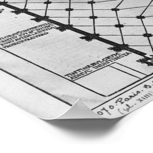 Plan der Kathedrale von Mailand Poster (Ecke)