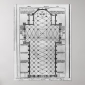 Plan der Kathedrale von Mailand Poster (Vorne)