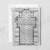 Plan der Kathedrale von Mailand Postkarte (Vorne/Hinten)