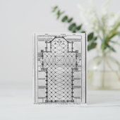 Plan der Kathedrale von Mailand Postkarte (Stehend Vorderseite)