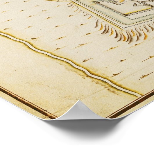 Plan der Mailänder Zitadelle Poster (Ecke)