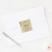 Plan der Mailänder Zitadelle Quadratischer Aufkleber (Umschlag)