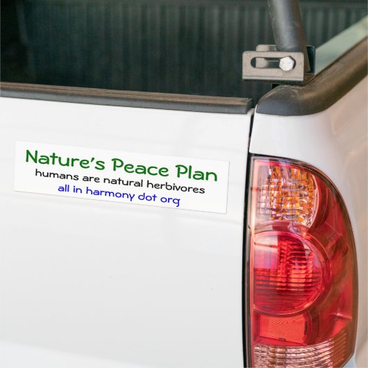 Plan der Natur Friedens Autoaufkleber (Auf Lkw)
