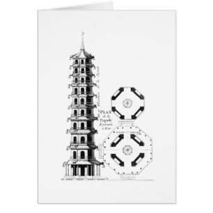 Plan der Pagode bei Kew, von 'Jardins Anglo-Chi