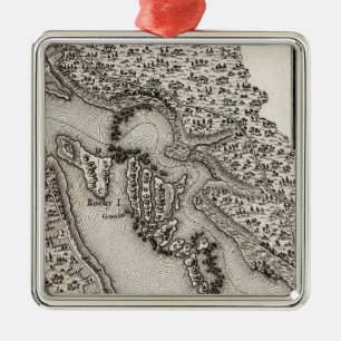 Plan der Rapids oder der Fälle des Ohios Ornament Aus Metall
