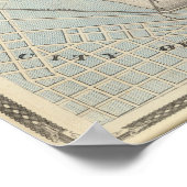 Plan der Stadt Jeffersonville und Umgebung Poster (Ecke)