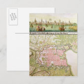 Plan der Stadt La Rochelle, 1736 Postkarte (Vorne/Hinten)