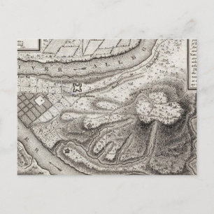 Plan der Stadt Pittsburg Postkarte
