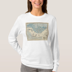 Plan der Stadt von Jeffersonville und von Nähe T-Shirt