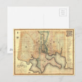 Plan der Stadt von Karte Baltimores Maryland (Vorne/Hinten)
