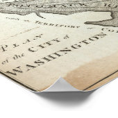 Plan der Stadt Washington Poster (Ecke)