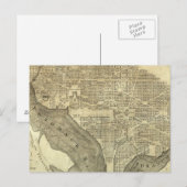 Plan der Stadt Washington Postkarte (Vorne/Hinten)