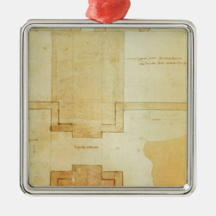 Plan der Trommel der Kuppel von der Kirche Silbernes Ornament