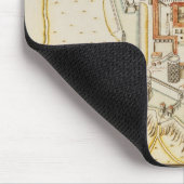 Plan der Zitadelle von Mailand Mousepad (Ecke)