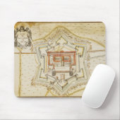 Plan der Zitadelle von Mailand Mousepad (Mit Mouse)