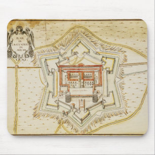 Plan der Zitadelle von Mailand Mousepad