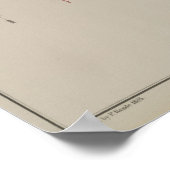 Plan des Bergwerks Almaden Poster (Ecke)