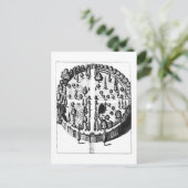 Plan des botanischen Gartens an der Universität Postkarte (Stehend Vorderseite)