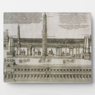 Plan des Circus Maximus, Rom, graviert durch Fotoplatte