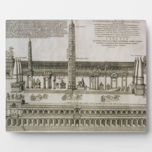 Plan des Circus Maximus, Rom, graviert durch Fotoplatte (Vorderseite)