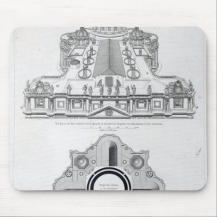 Plan des Dachs von St Peter Mousepad