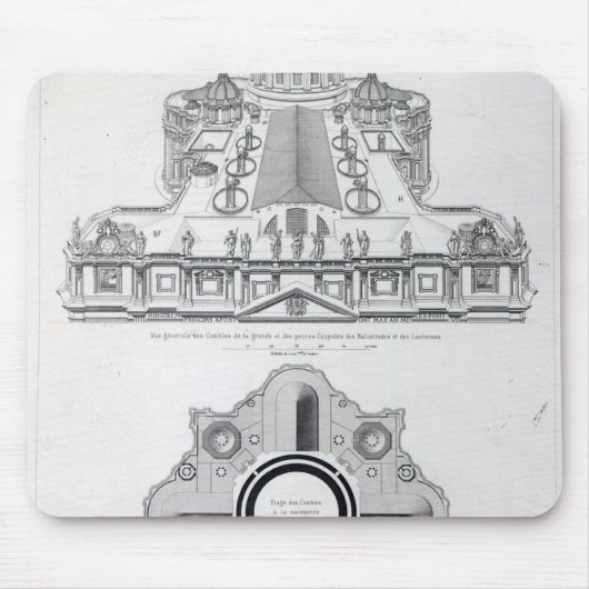 Plan des Dachs von St Peter Mousepad (Vorne)