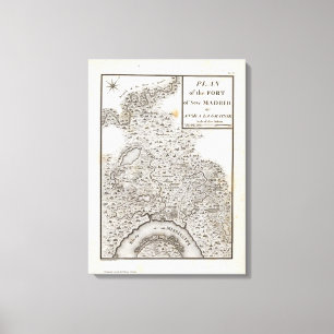 Plan des Forts von New Madrid Leinwanddruck
