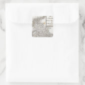 Plan des Forts von New Madrid Quadratischer Aufkleber (Tasche)