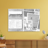 Plan des Hafen-Royal von Maternite Leinwanddruck (Insitu (Wohnzimmer))