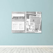 Plan des Hafen-Royal von Maternite Leinwanddruck (Insitu (Holzboden))