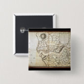 Plan des Hafens und des Arsenals von Brest, 1676 Button (Vorne & Hinten)
