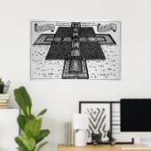 Plan des kaiserlichen Palastes in Peking Poster (Heimbüro)