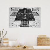 Plan des kaiserlichen Palastes in Peking Poster (Küche)