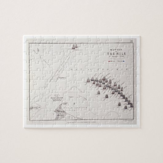 Plan des Kampfes des Nils am 1. August 1798 c Puzzle (Horizontal)