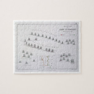 Plan des Kampfes von Kap-St. Vincent, 14. Febru Puzzle