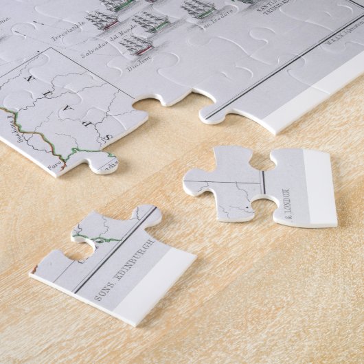 Plan des Kampfes von Kap-St. Vincent, 14. Febru Puzzle (Seite)