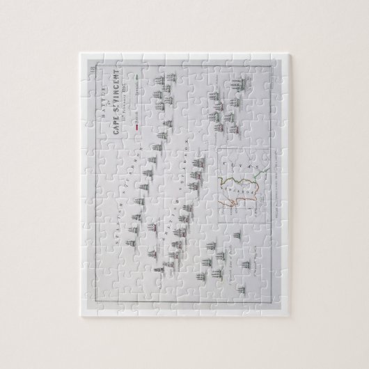 Plan des Kampfes von Kap-St. Vincent, 14. Febru Puzzle (Vertikal)